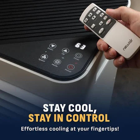 Newair 8,000 BTU Portable Air Conditioner Compact AC Design with Easy Setup Window Venting Kit