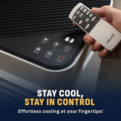 Newair 8,000 BTU Portable Air Conditioner Compact AC Design with Easy Setup Window Venting Kit