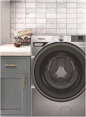 Whirlpool 4.5 Cu Ft Smart Front Load Washer with FreshFlow Vent System - Radiant Silver