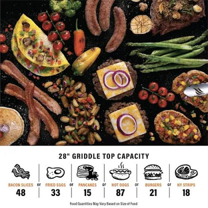 Blackstone Original 2-Burner 28" Propane Omnivore Griddle with Hard Cover